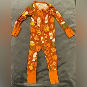 Little Sleepies zippy 0-3 months pumpkin spice